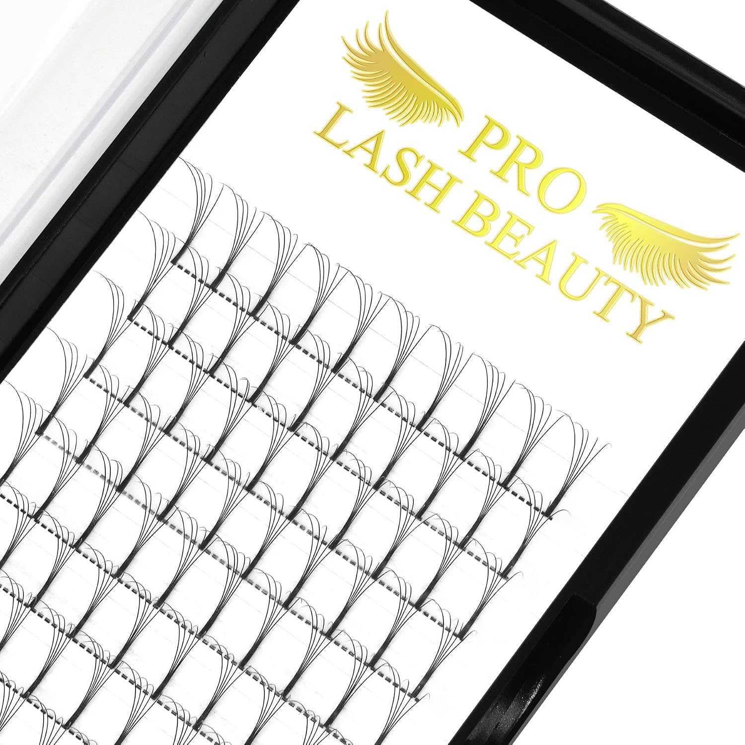 PRO LASHBEAUTY Fertige Wimpernfächer 3D/4D/5D/6D – Vorgefächerte Volumen Wimpern 0.07/0.10, 5D-C-0.07, 11 mm