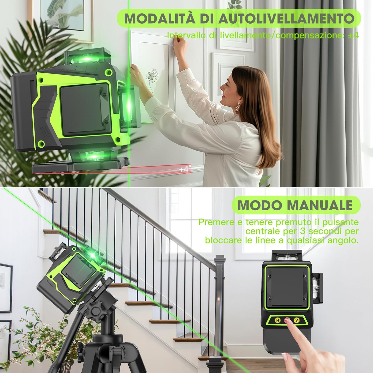 Detalle 2 de Livella laser autolivellante 16 linee 360° 📐