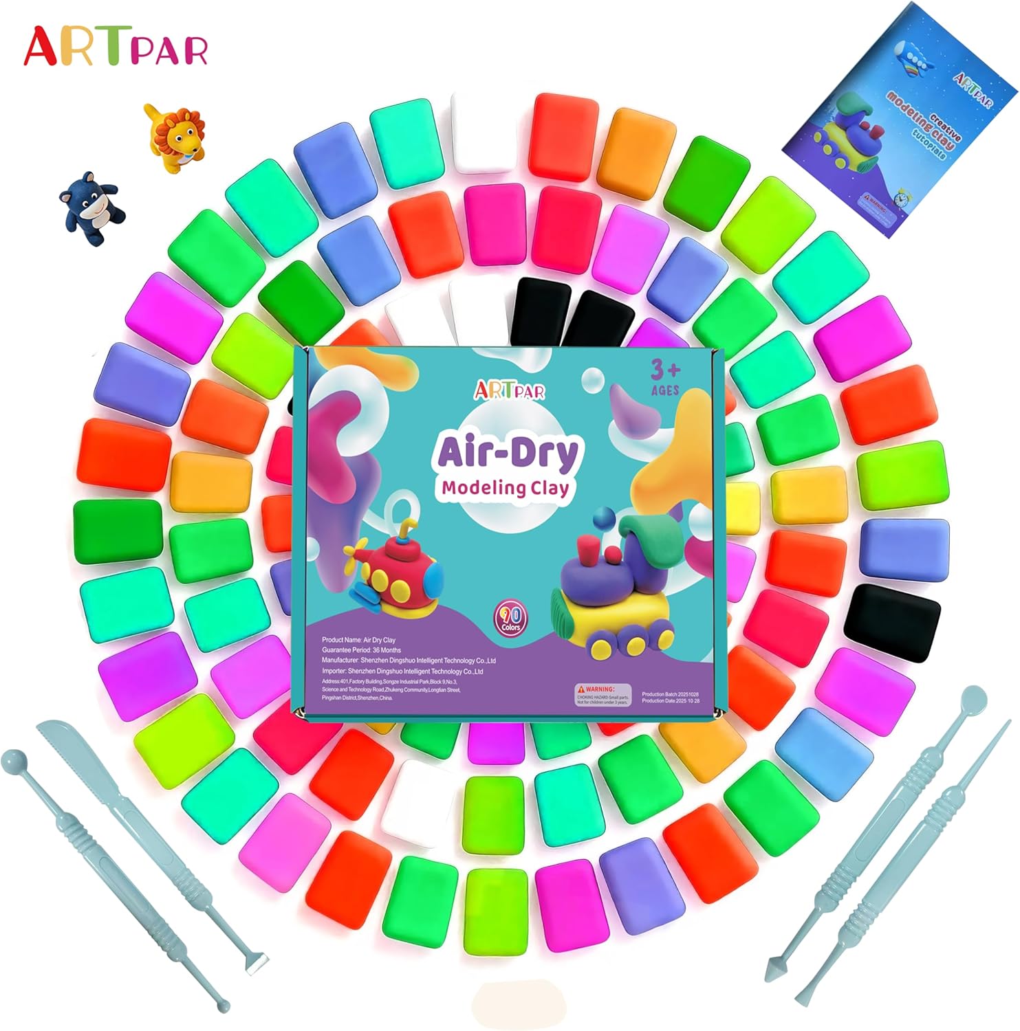Thumbnail 5 de ARTPAR Air Dry Clay for Kids 90 Colors