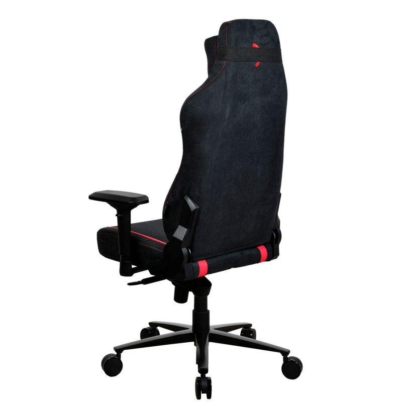 Detalle de Silla de videojuegos Arozzi Vernazza Supersoft Red ergonómica con reposabrazos 4D