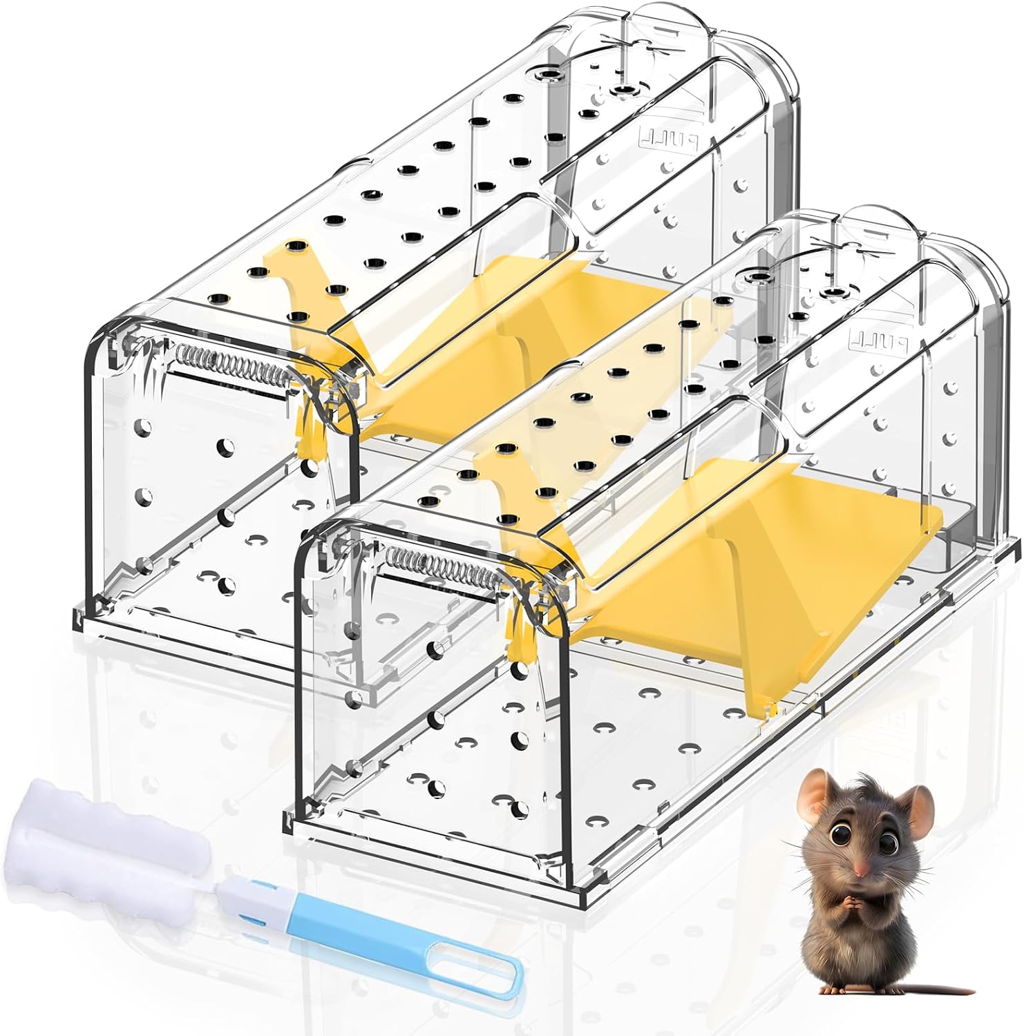 Detalle de Humane Mouse Traps Indoor Outdoor: Safe, Reusable Catch-and-Release for Homes & Pets