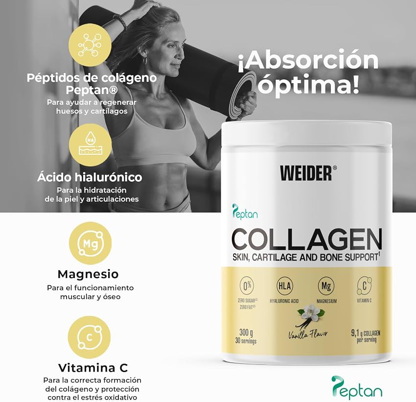 Detalle de Weider Collagen 300 g colágeno hidrolizado neutro