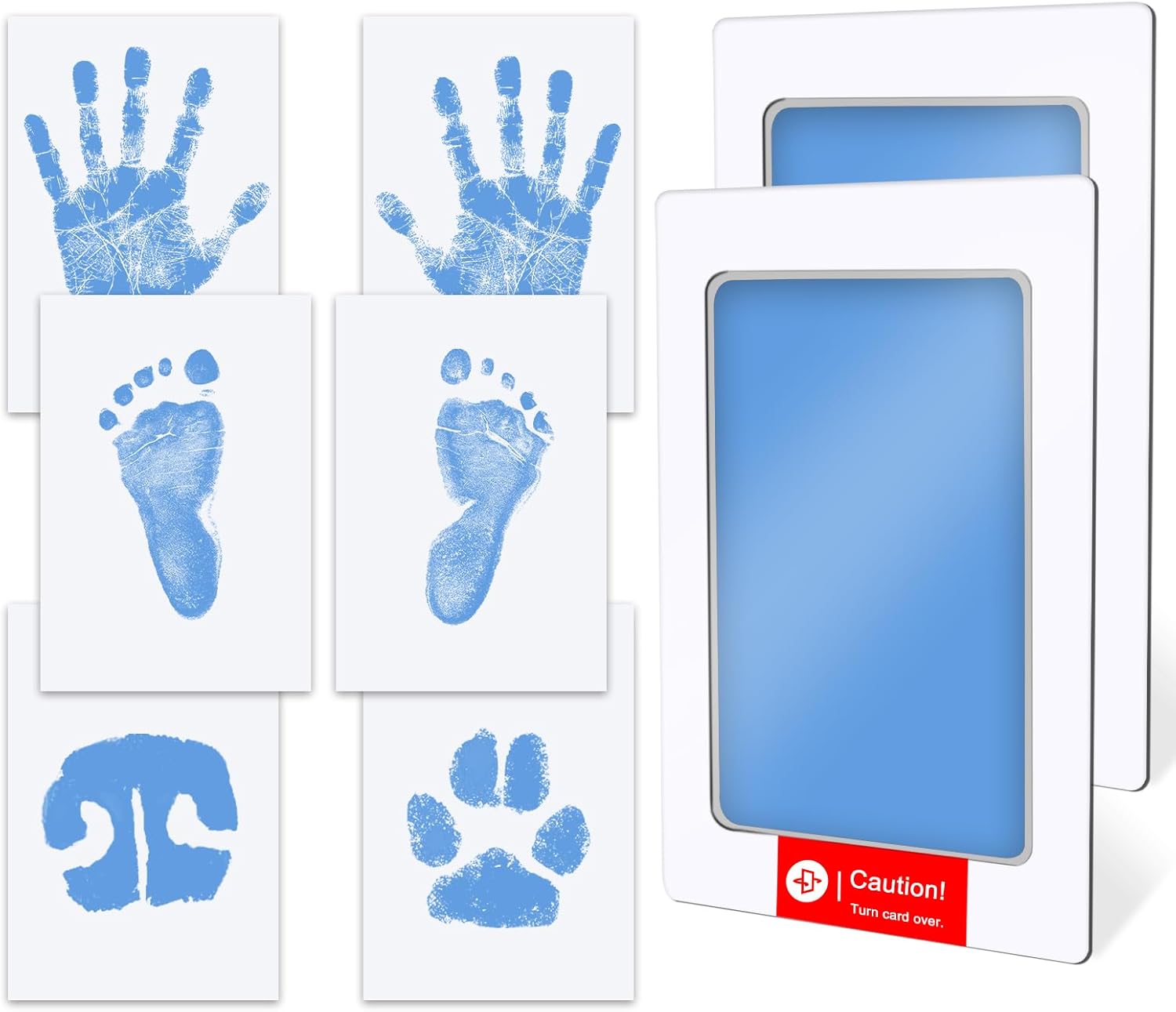 Detalle de TATUNER Inkless Baby Hand and Footprint Kit (Lake Blue, 0-6 Months)