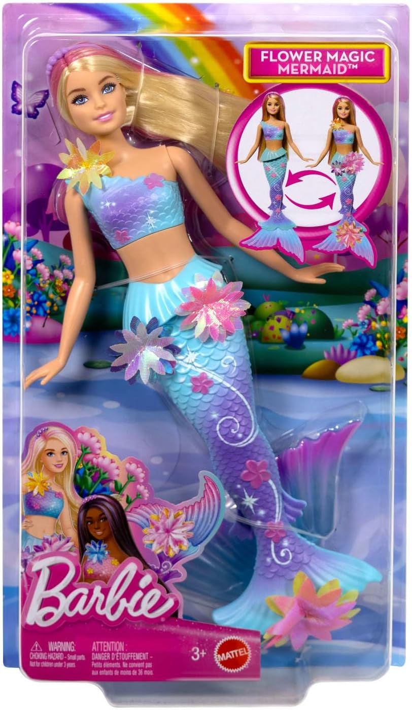 Thumbnail 5 de Barbie Sirena Magia Floreale — muñeca sirena con flores que florecen