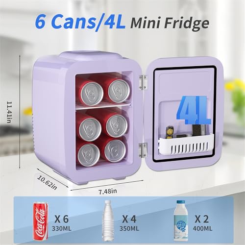 Detalle 2 de YASHE Mini nevera 4 litros morada