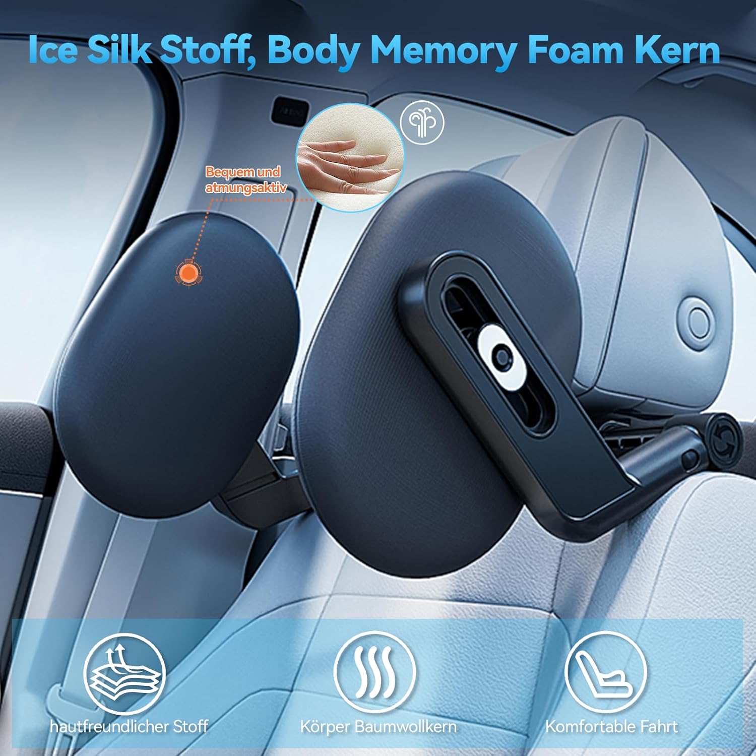 Detalle 2 de VniYors Kopfstütze Auto Kinder 2025