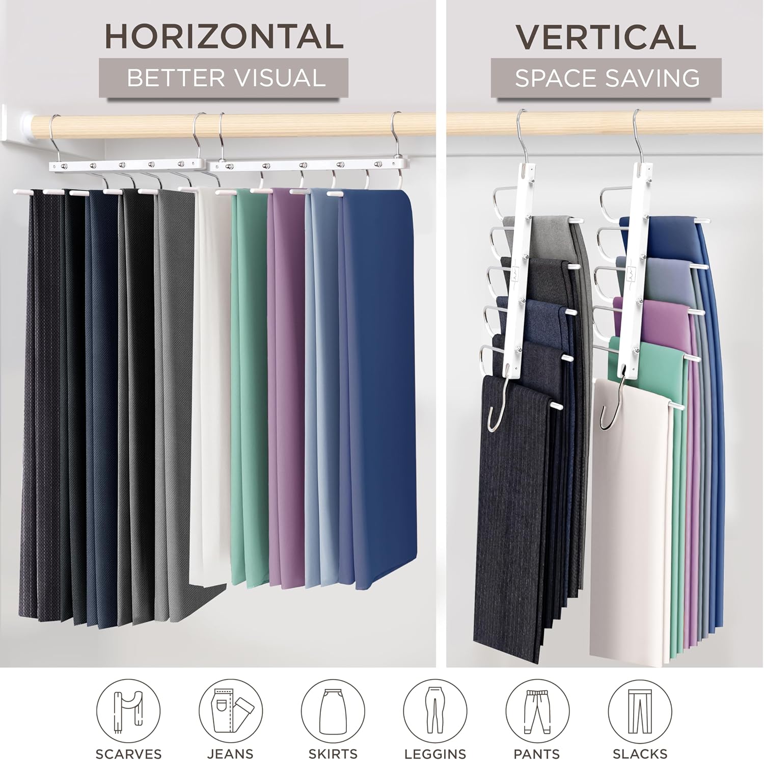 Detalle de MORALVE Pants Hanger Beechwood