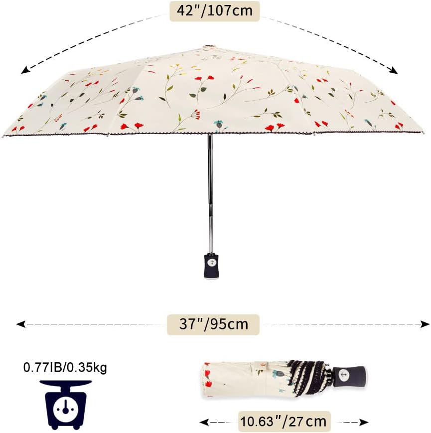 Thumbnail 4 de CUBY Regenschirm & Sonnenschirm mit UV-Schutz (automatisch, faltbar, winddicht, regenfest) für Erwachsene und Kinder