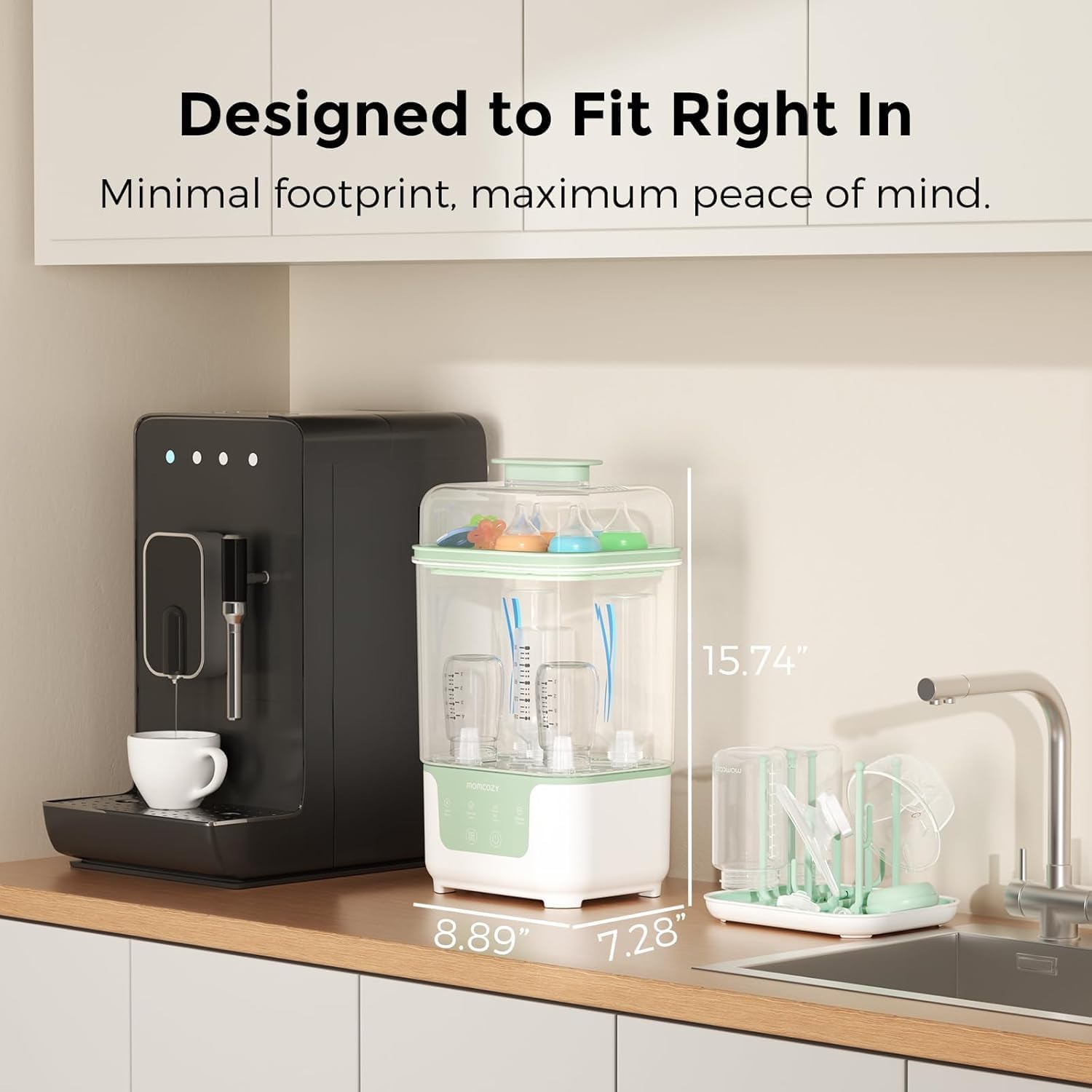 Detalle de Momcozy Bottle Sterilizer 6 Bottles Capacity