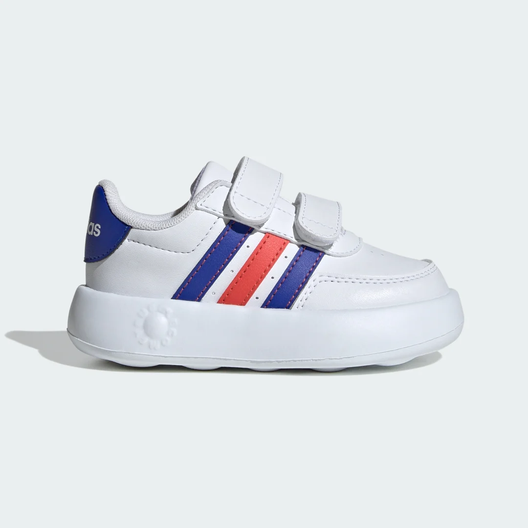 Detalle de Adidas Breaknet 2.0 (Bebé) – Zapatilla blanca para primeros pasos