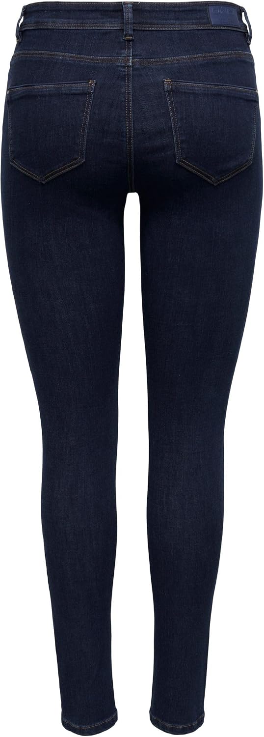 Detalle de ONLY Female Skinny Jeans ONLWAUW Mittlere Taille Skinny Fit Jeans – Blau