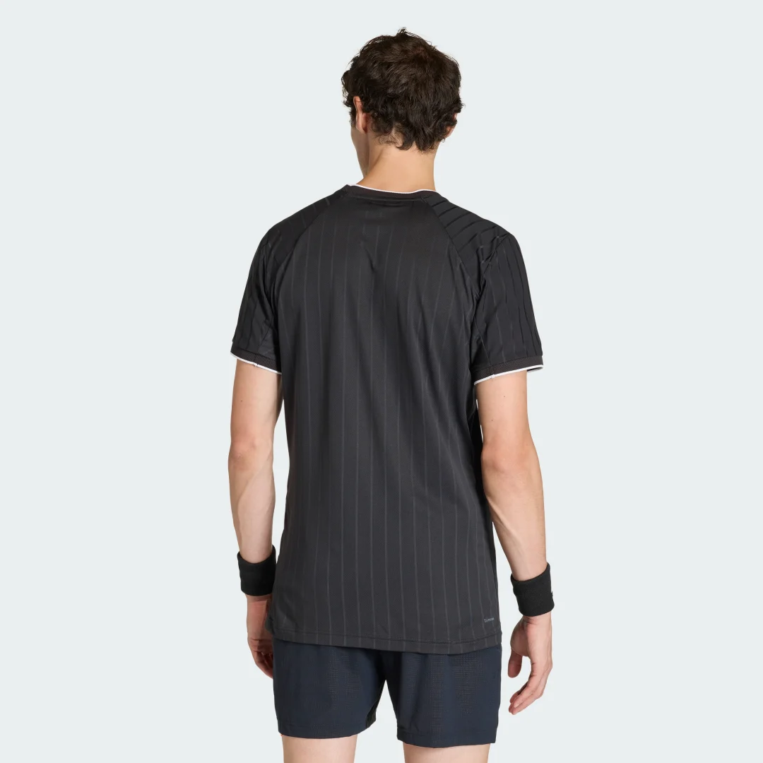 Detalle de Camiseta de tenis Climacool Freelift Pro (Negro) – Adidas