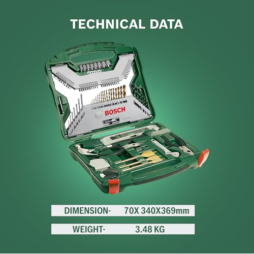 Detalle 2 de Bosch Maletín X-Line 103 unidades para taladrar y atornillar 🛠