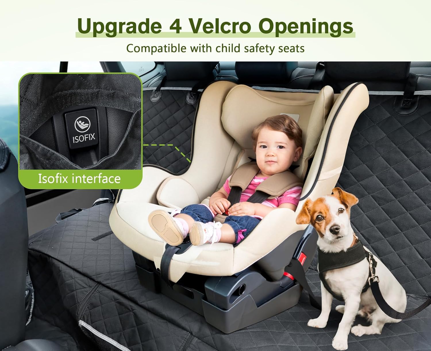 Thumbnail 2 de Pecute Dog Car Seat Cover for Dogs 146x136cm 🛫