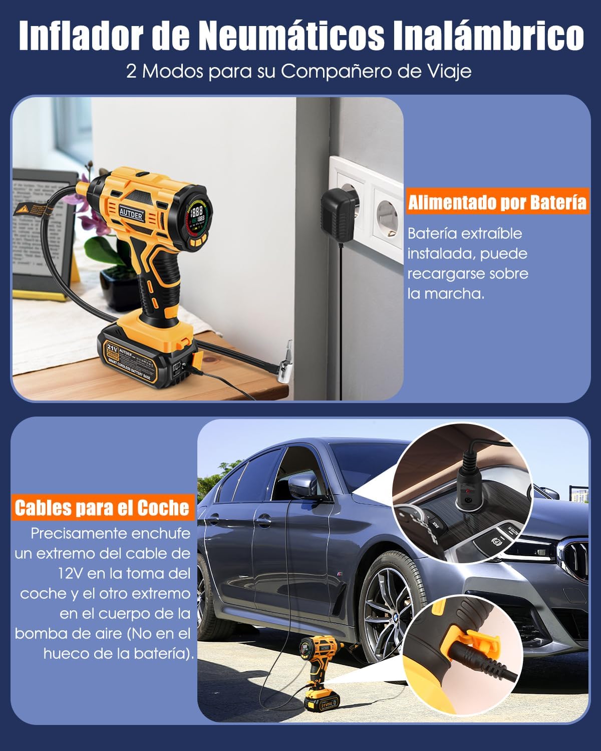 Thumbnail 4 de Autder Inflador Portátil 180 PSI