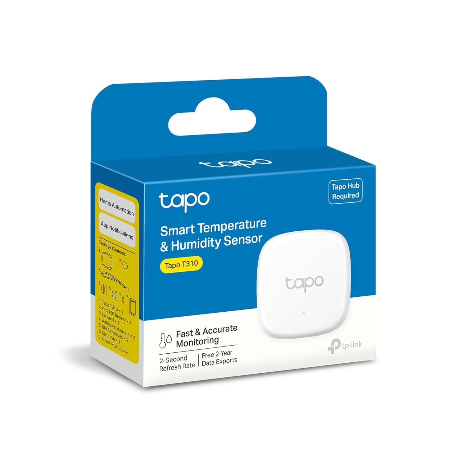 Detalle de Tapo T310 Temperature and Humidity Sensor with Swiss-Made Sensor and App Alerts