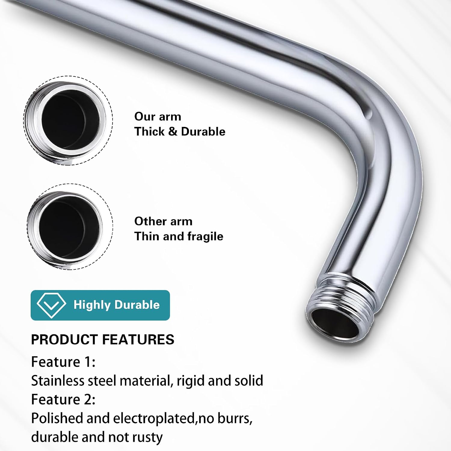 Detalle de Shower Arm, 12-inch