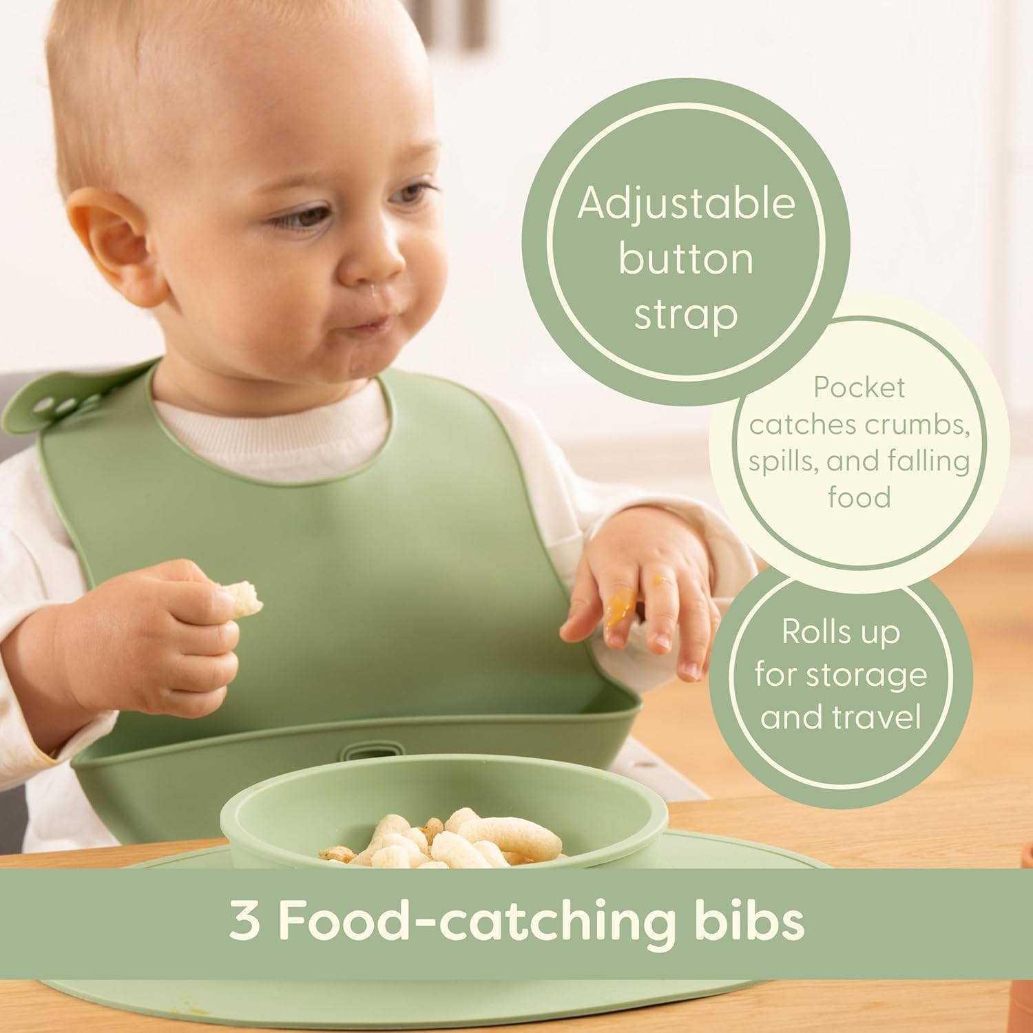 Detalle de Upward Silicone Baby Feeding Set