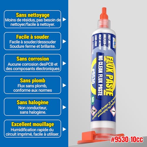 Thumbnail 6 de BEEYUIHF kit de dessoudage avec flux 10 mL et tresse cuivre 2,5 mm