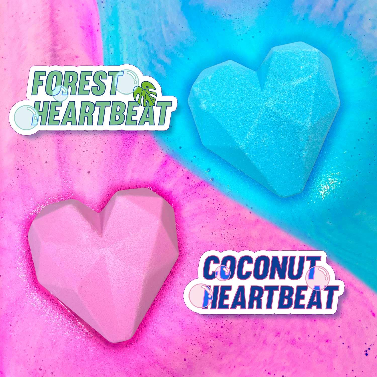 Detalle de Bath Bomb Neon Heart 6er Pack 6x120 g