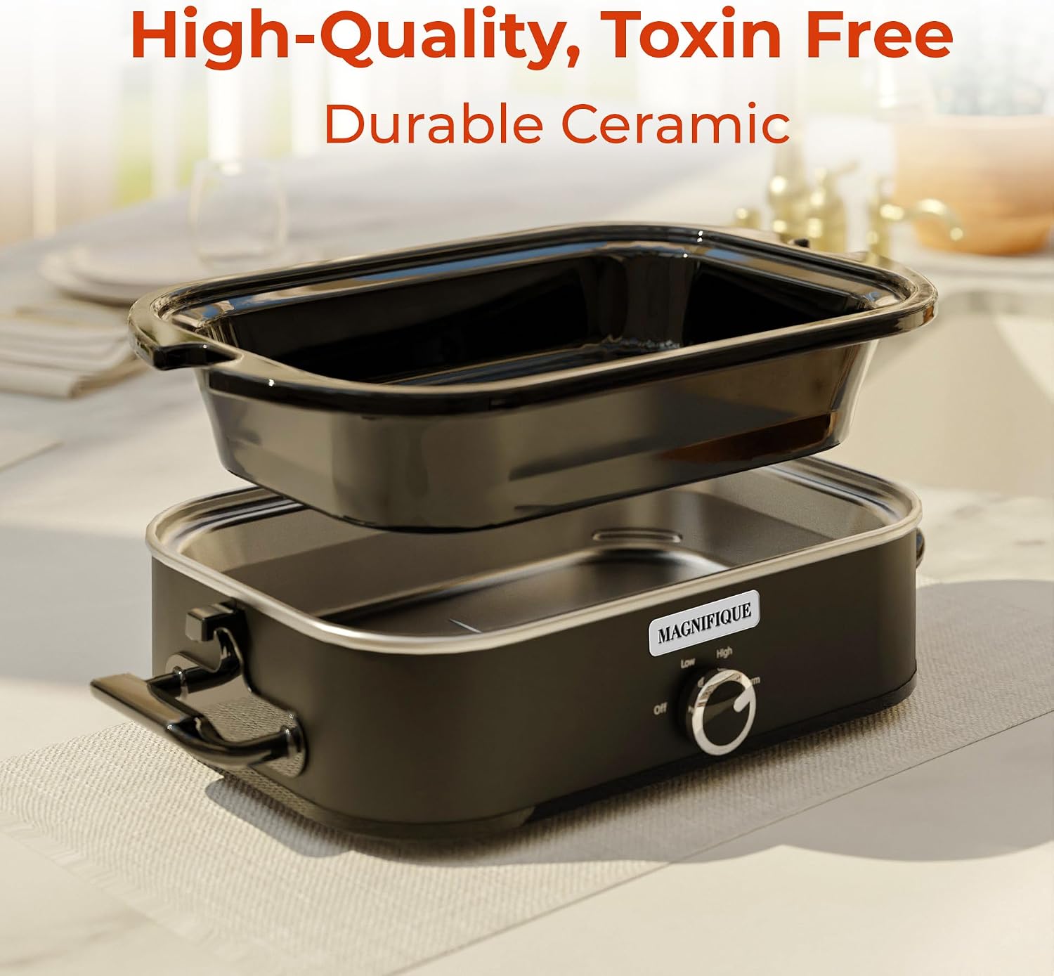 Thumbnail 4 de MAGNIFIQUE 4-Quart Slow Cooker for Families 🍲