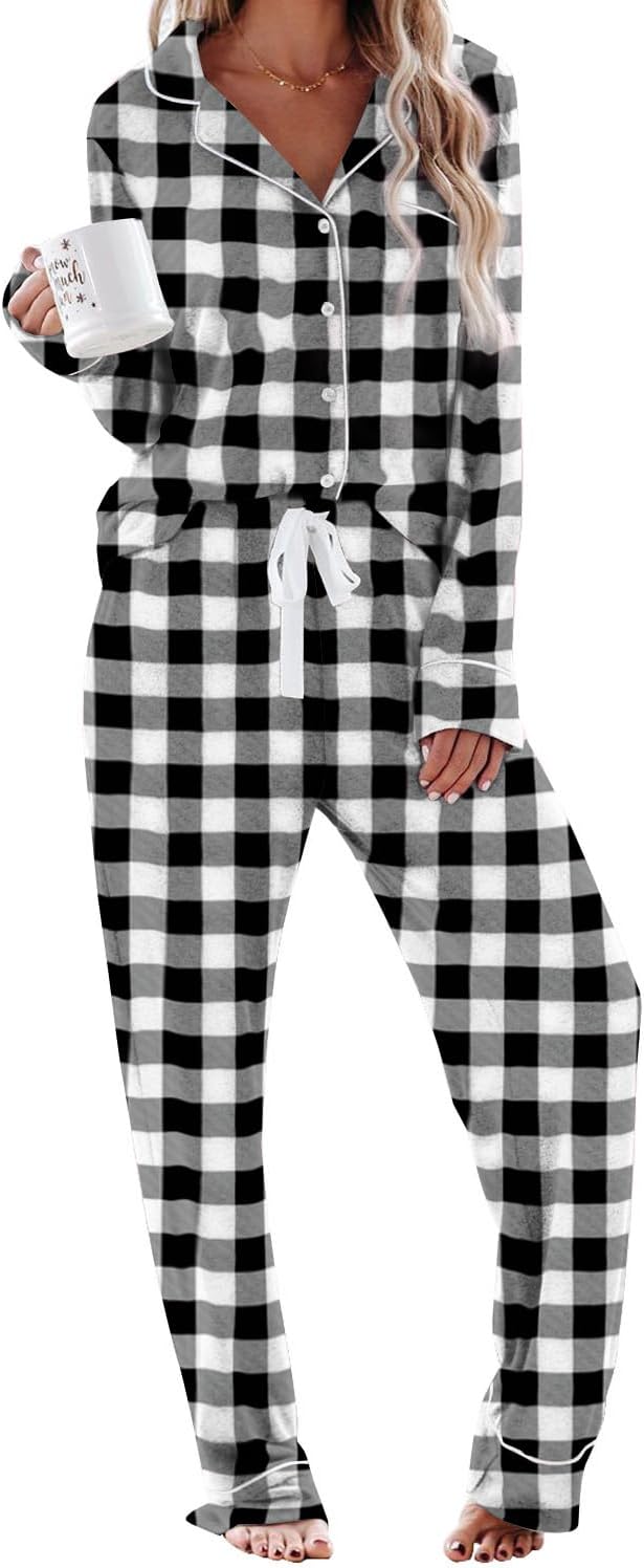 Detalle de Aamikast Long-Sleeve Button Pajama Set for Women