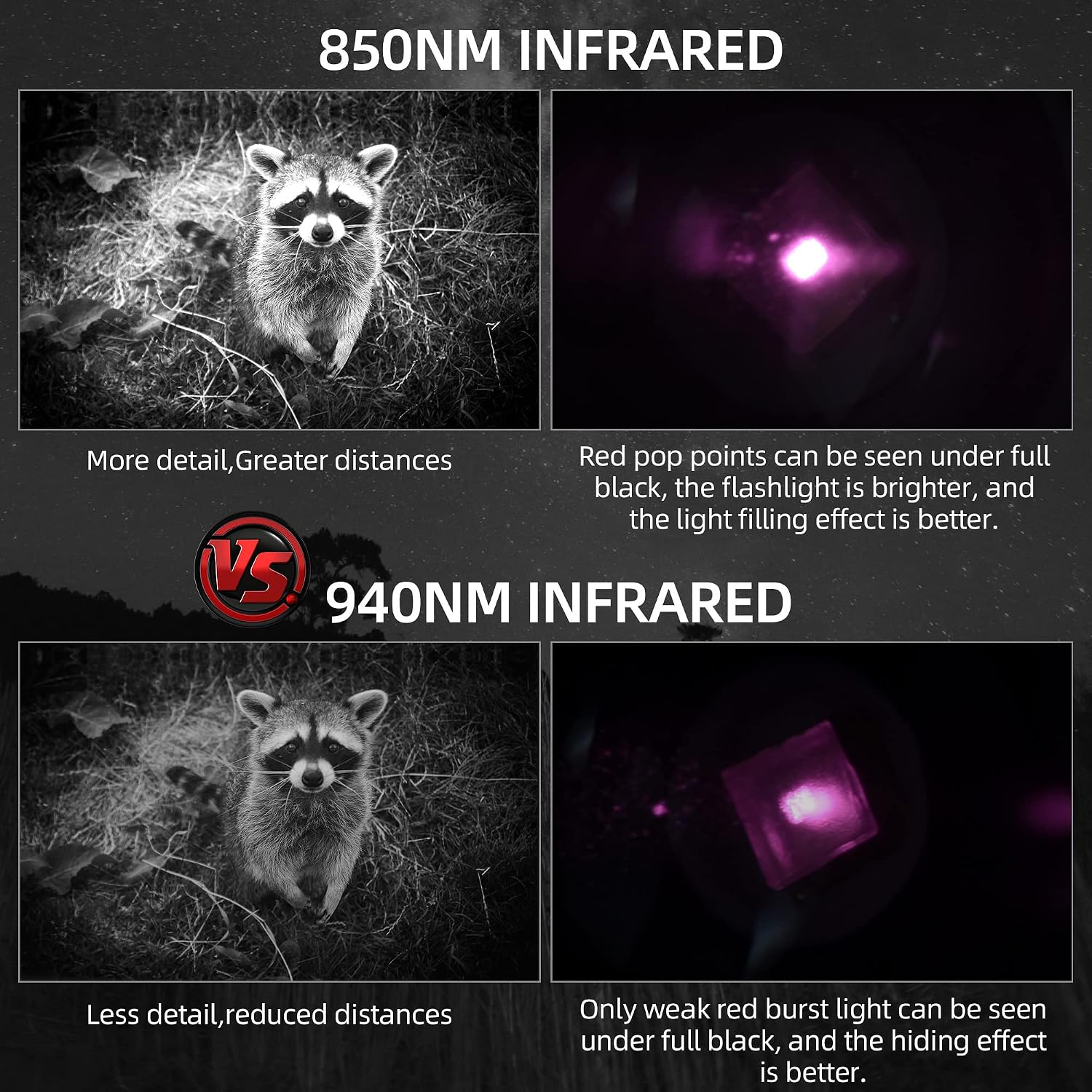 Detalle 1 de DARKBEAM 501BX-IR infraröd ficklampa, 850 nm med justerbart fokus