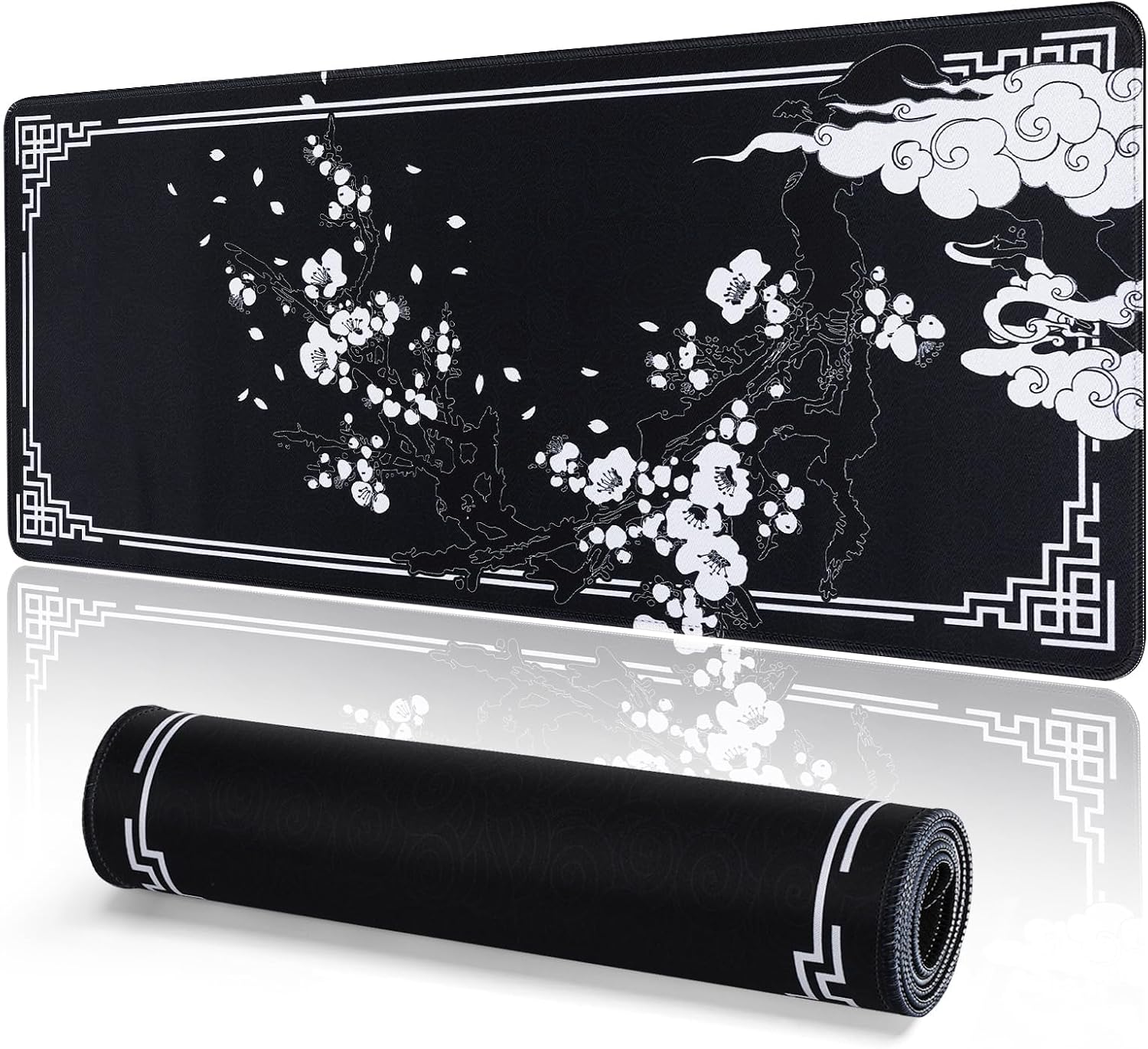 Detalle de DESERO Large Gaming Mouse Pad (800 x 300 x 3 mm) – XL Extended Desk Mat