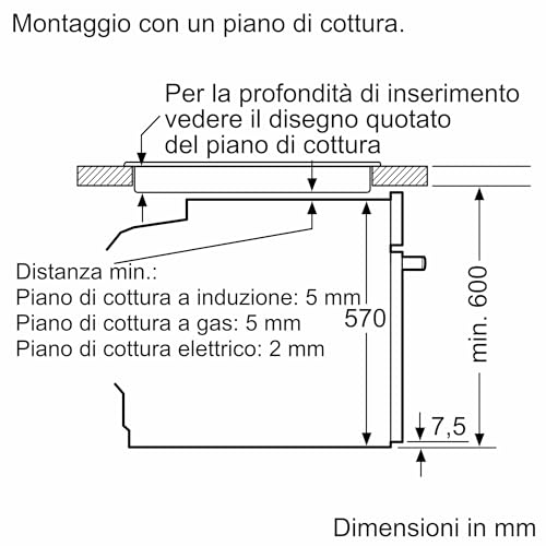 Thumbnail 8 de Bosch HBA534BB3 Serie 4 Forno con CleanCoating e 7 programmi – Nero
