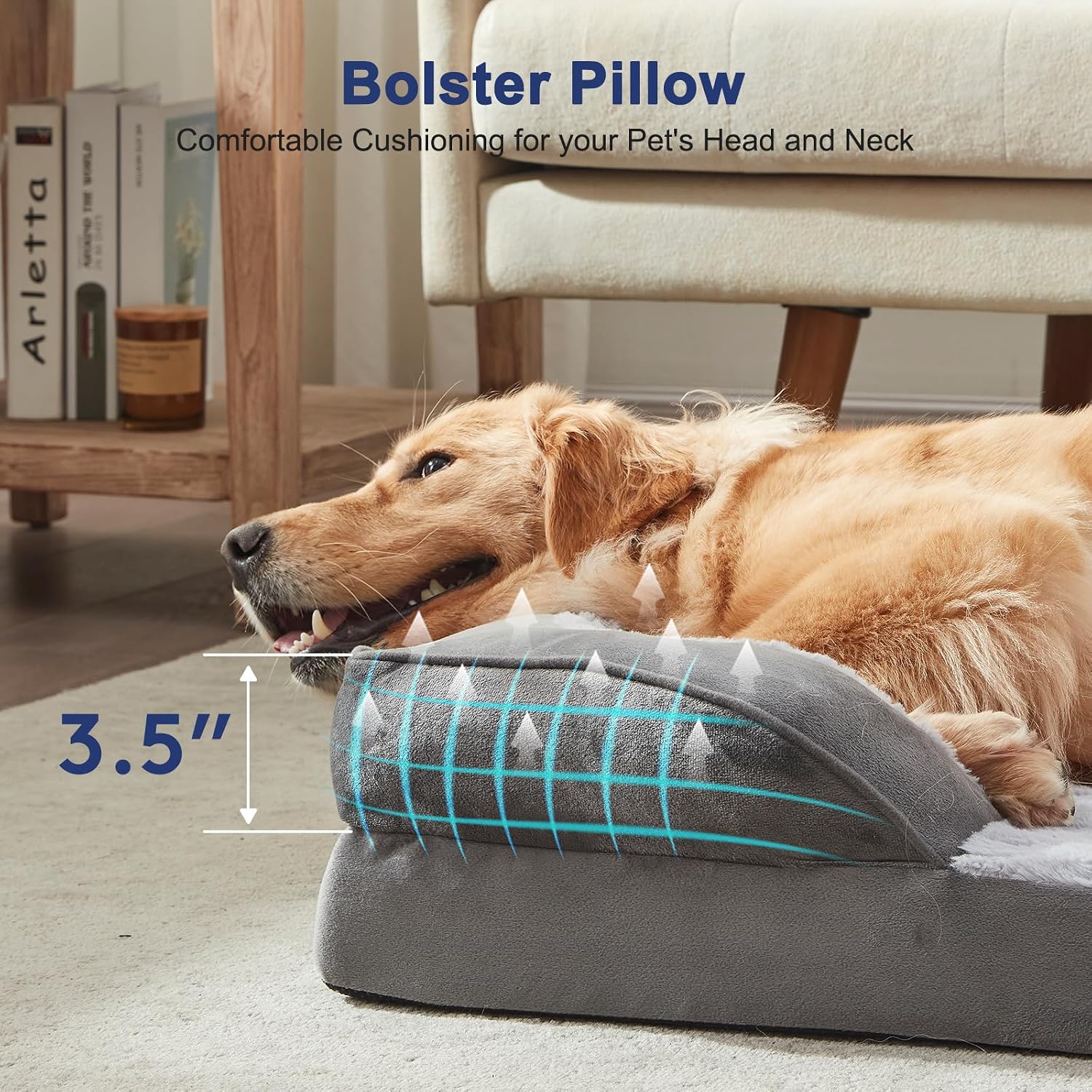 Detalle 2 de FURTIME Orthopedic Dog Bed, XXL