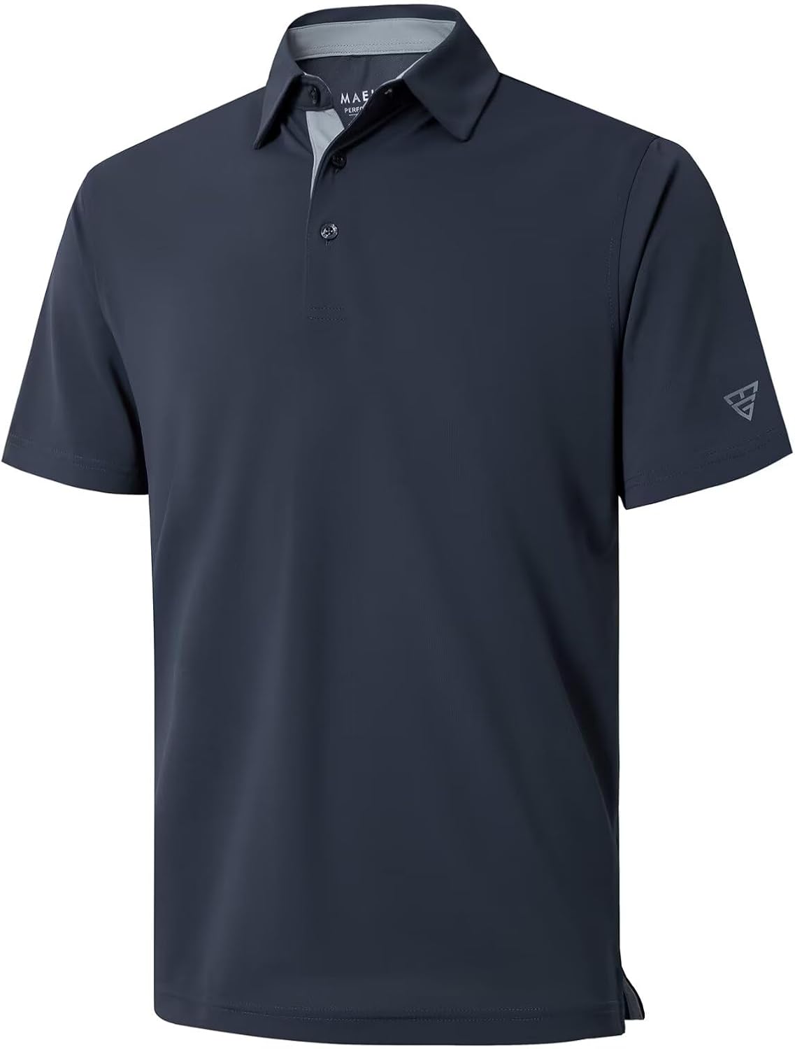 Detalle de Men’s Golf Polo Shirt (Short & Long Sleeve) Moisture-Wicking Dry-Fit Performance Solid Pique