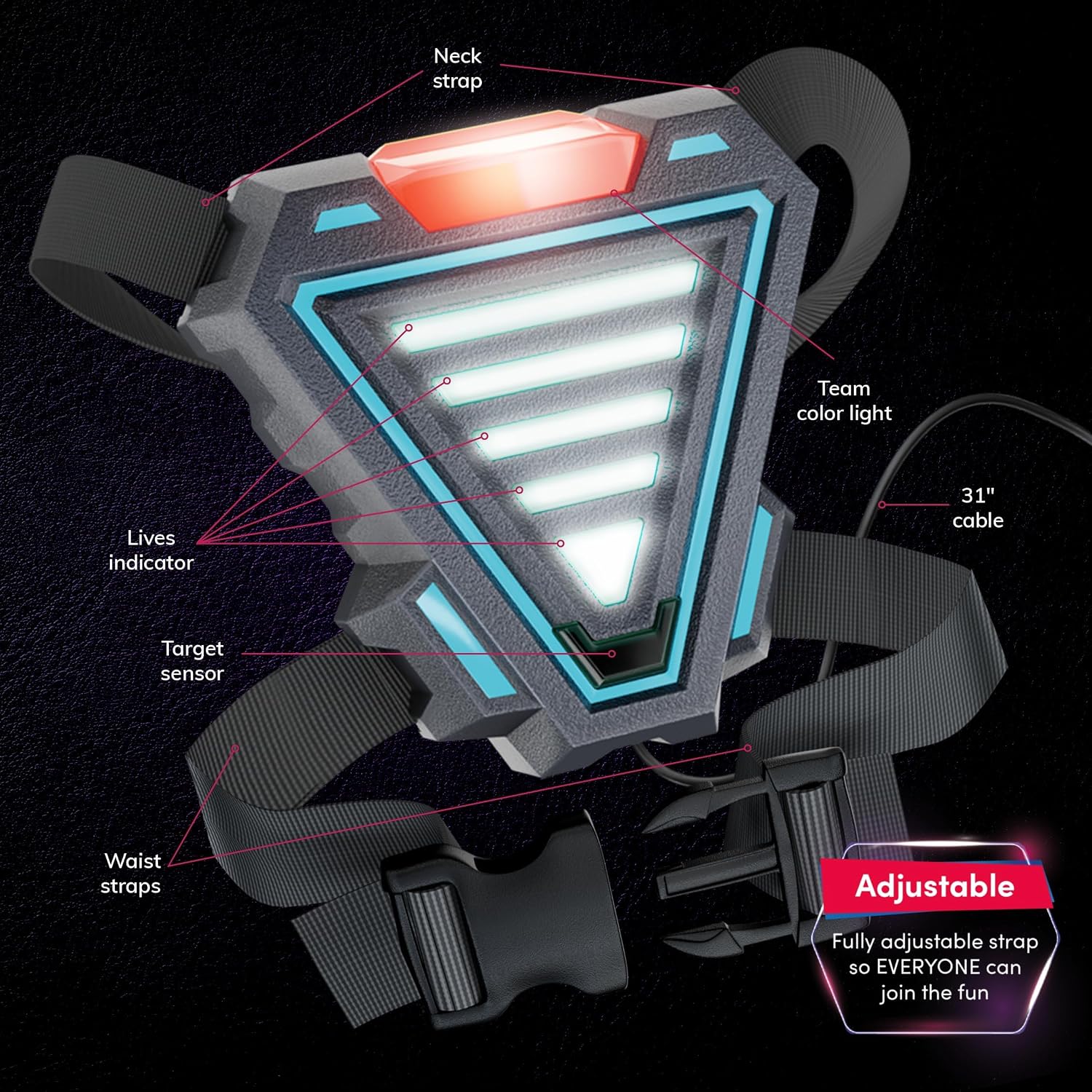 Thumbnail 4 de Squad Hero 6-Pack Rechargeable Laser Tag
