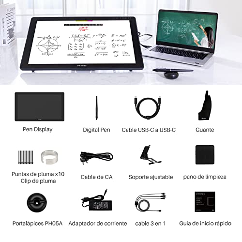 Thumbnail 8 de HUION Kamvas 22 Plus 🖥️ Tableta Gráfica con Pantalla 21.5"