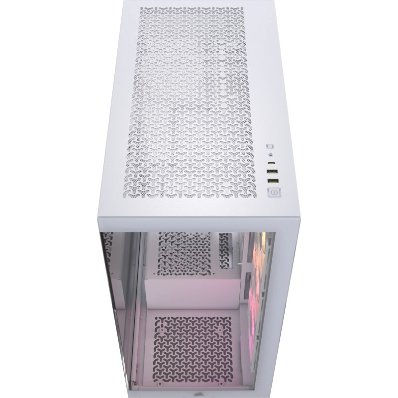 Detalle 2 de Corsair 3500X ARGB Cristal Templado USB 3.2 Blanca