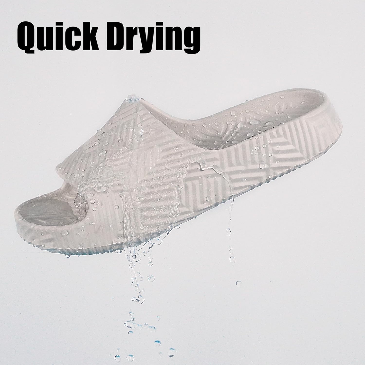 Detalle de Weweya EVA Shower Slides for Men & Women — Non-Slip Bathroom Sandals