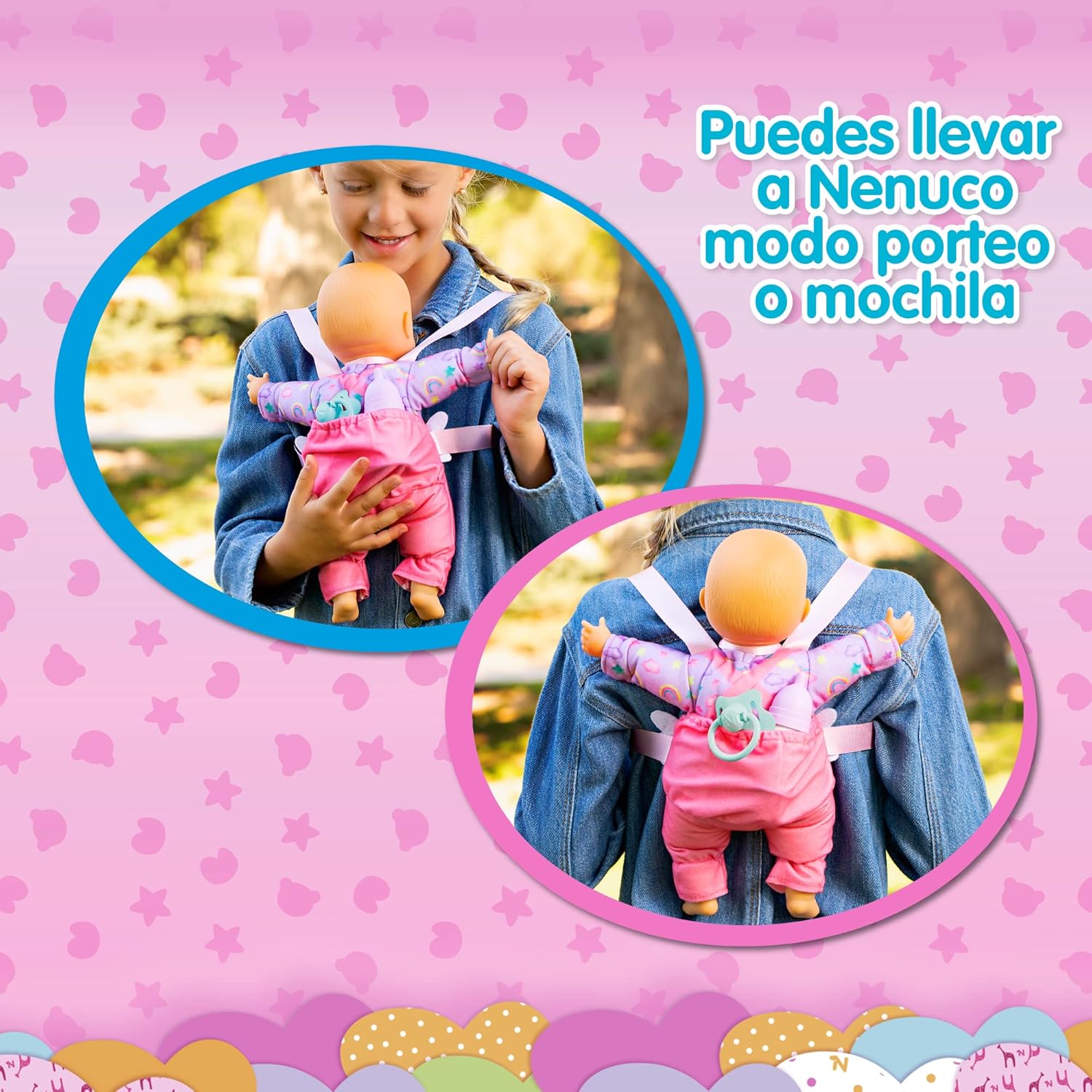 Detalle 2 de NENUCO Damos un Paseo muñeco 35 cm