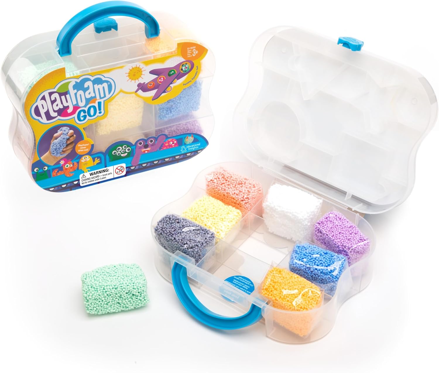 Detalle de Learning Resources Playfoam Go: Gioco sensoriale da viaggio per bambini 3+ con 8 mattoncini colorati