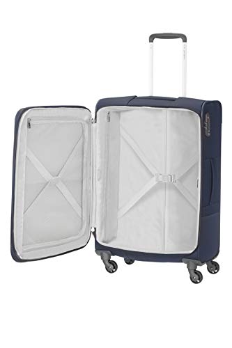 Detalle 2 de Samsonite Base Boost 78 cm Groß: Leichtes, erweiterbares Weichgepäck mit TSA-Schloss in Navy Blue