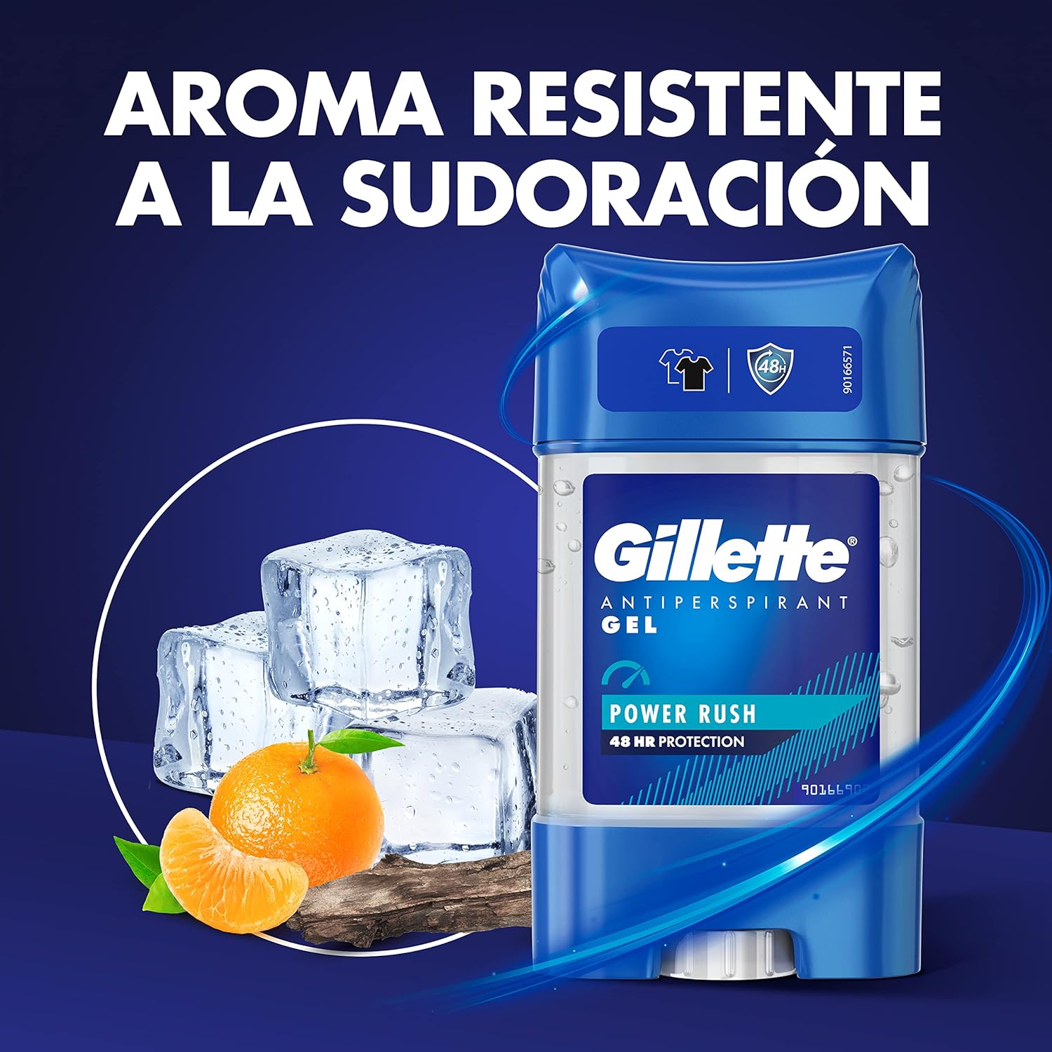 Thumbnail 2 de Gillette Power Rush Gel Antitranspirante Hombre 6x70ml 🚀