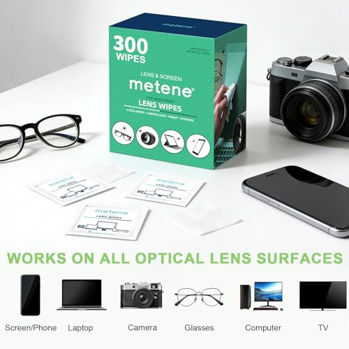 Thumbnail 6 de Metene Lens Cleaning Wipes, 300 PCS – Individually Wrapped Glasses Wipes