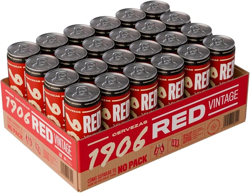Detalle 2 de 1906 Red Vintage - Cerveza Lager Extra, Pack de 24 Latas 🍺