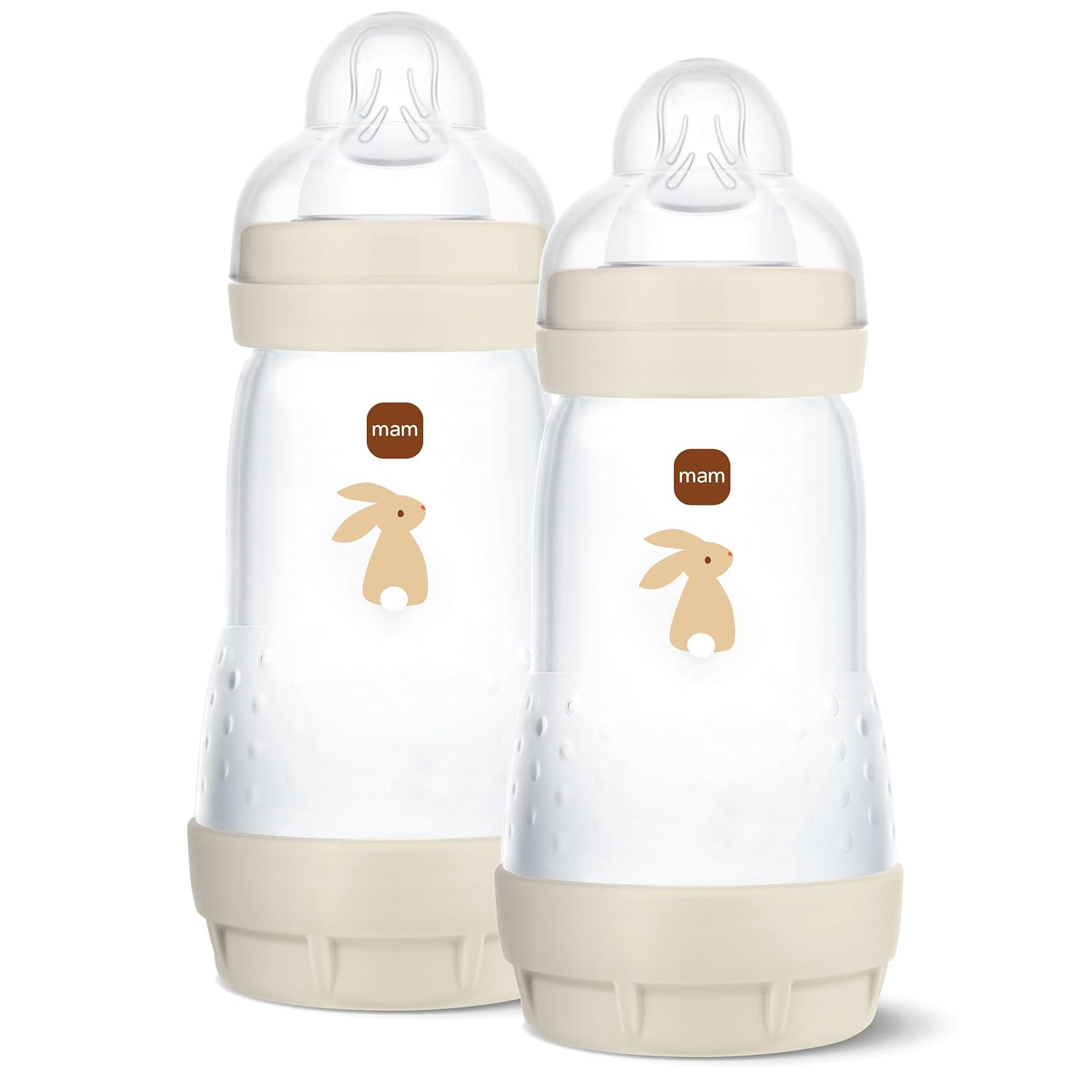 Thumbnail 1 de MAM Easy Start Anti-Colic Babyflasche 260 ml – 2er Pack, 0+ Monate, Hase