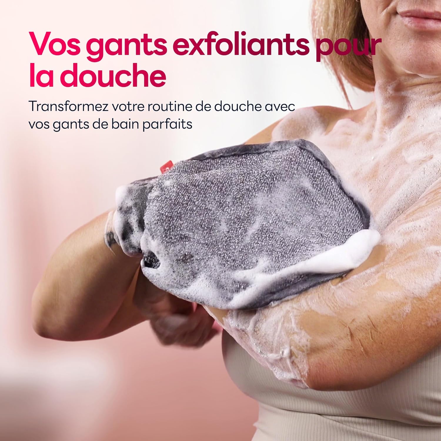 Detalle de Caveem Gant exfoliant coréen (lot de 2) – gommage corps pour une exfoliation en profondeur sous la douche