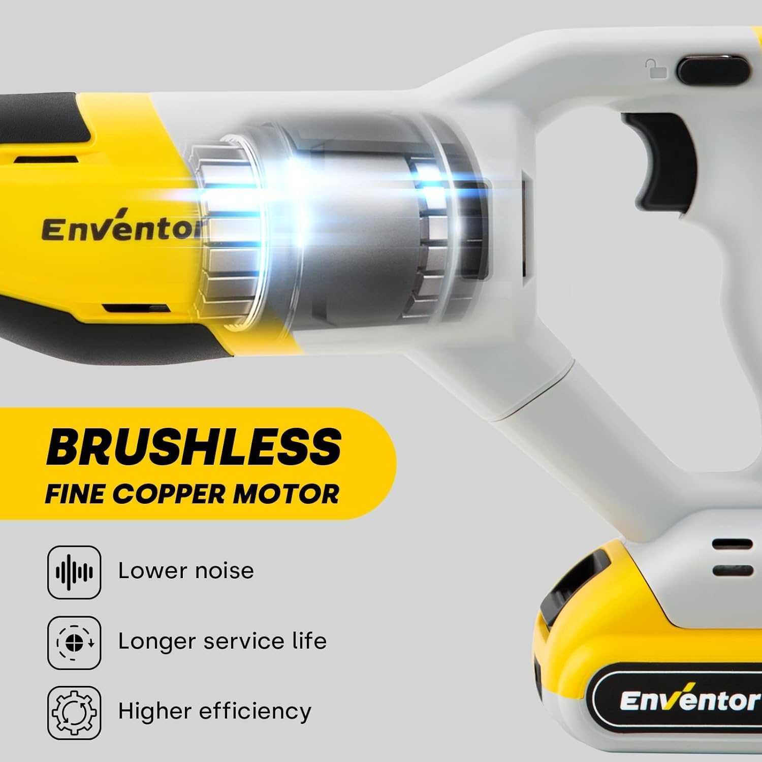 Detalle de Enventor 20V Brushless Sega a gattuccio 115mm
