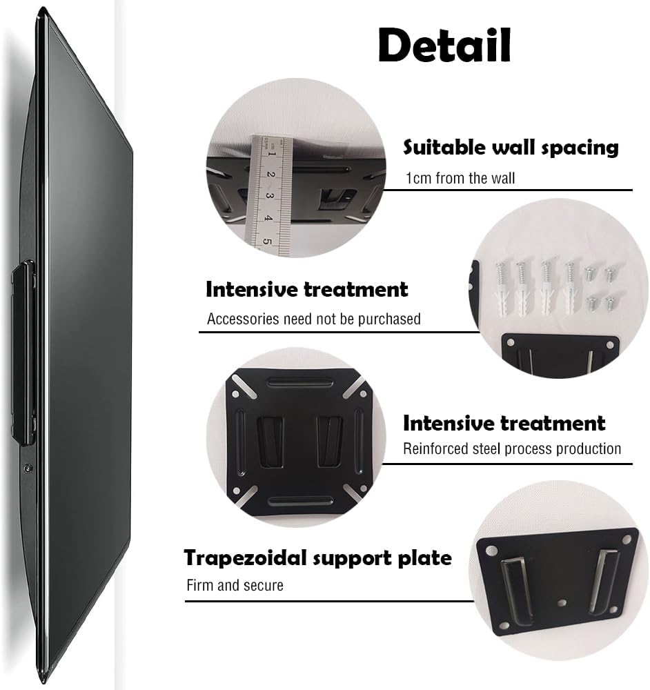 Detalle de Nihoodering Universal TV & Monitor Wall Mount 14–27 inch