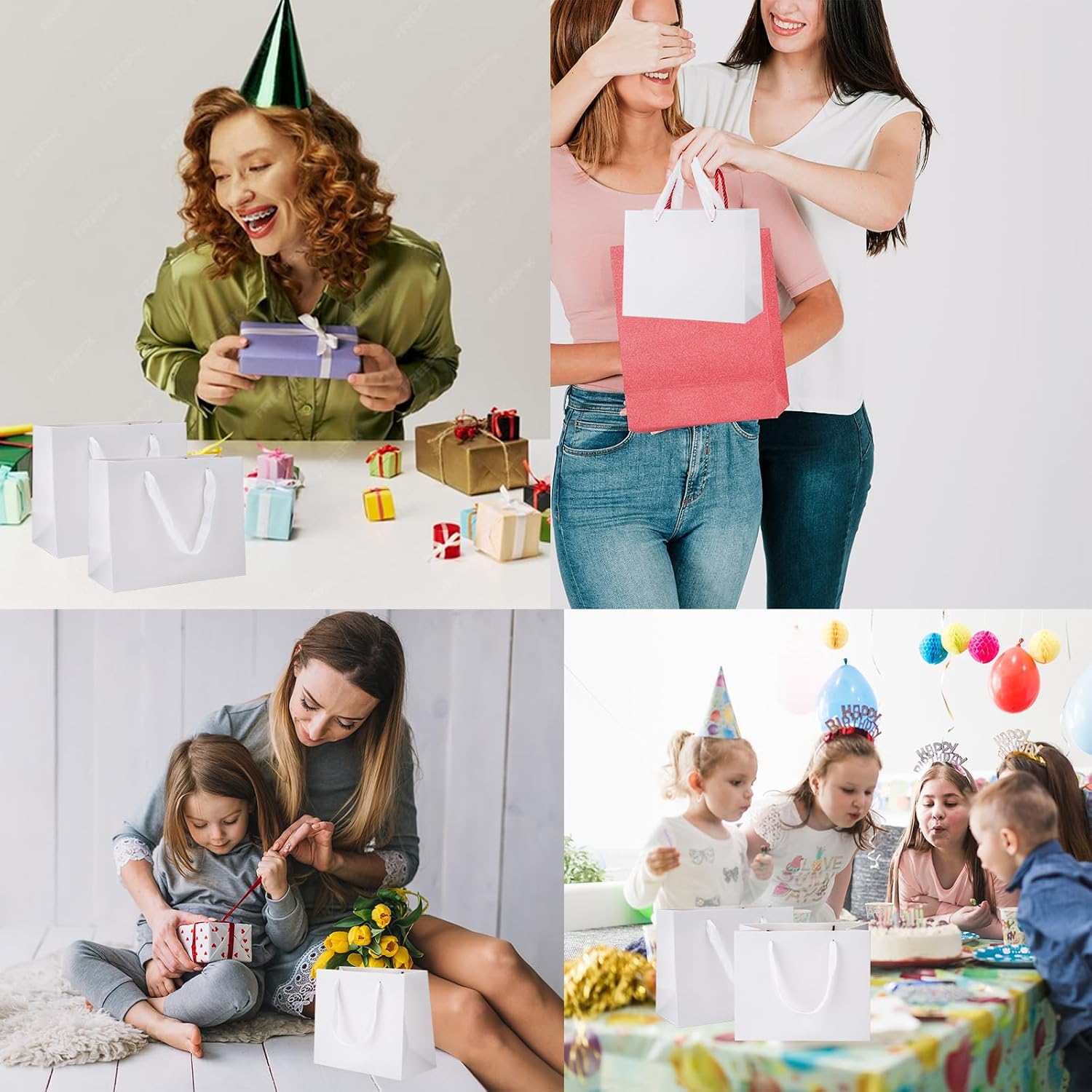 Detalle de Ronvir gift bags 25 pack, 22x10x18cm
