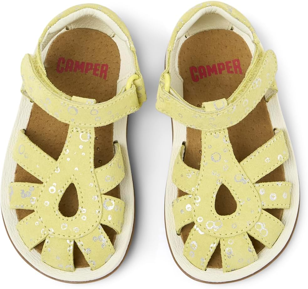 Detalle 2 de Camper Women’s Bicho K800363 Fisherman leather shoes in yellow