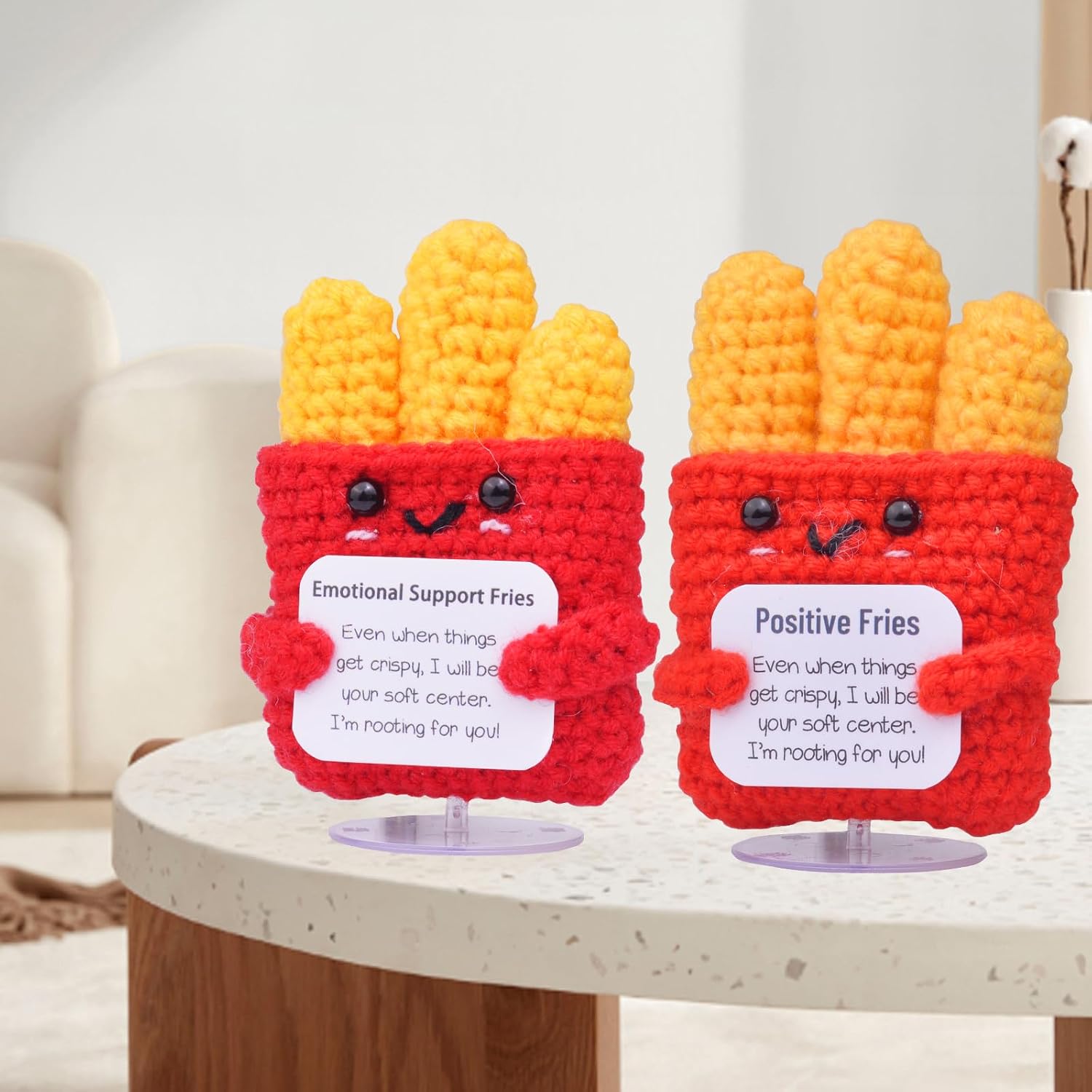 Detalle 1 de Mwmoeen handgemachte Pommes-Deko Geschenk