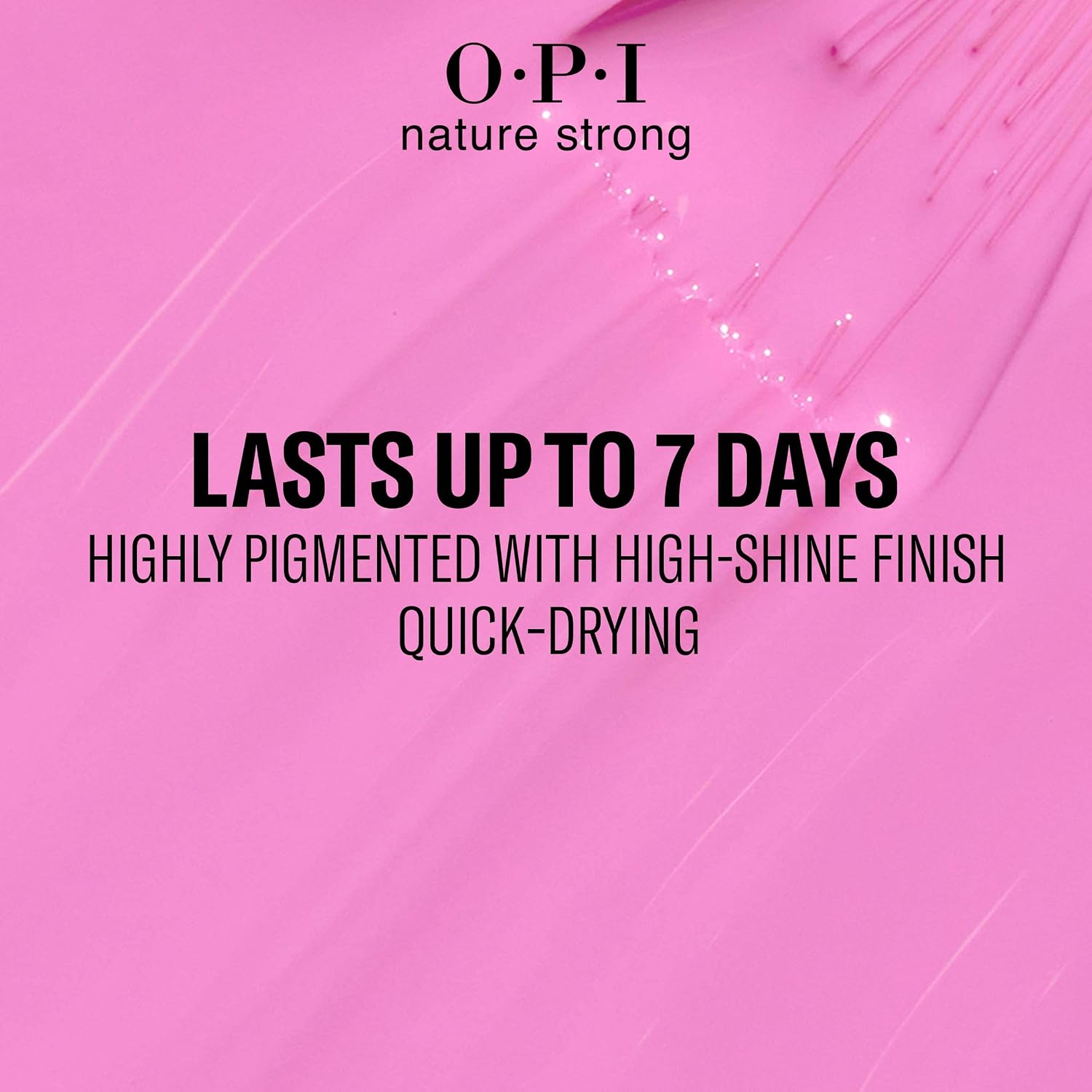 Detalle 2 de OPI Nature Strong Nail Polish (Vegan) – quick-dry, chip-resistant colour for manicures and pedicures, 15ml