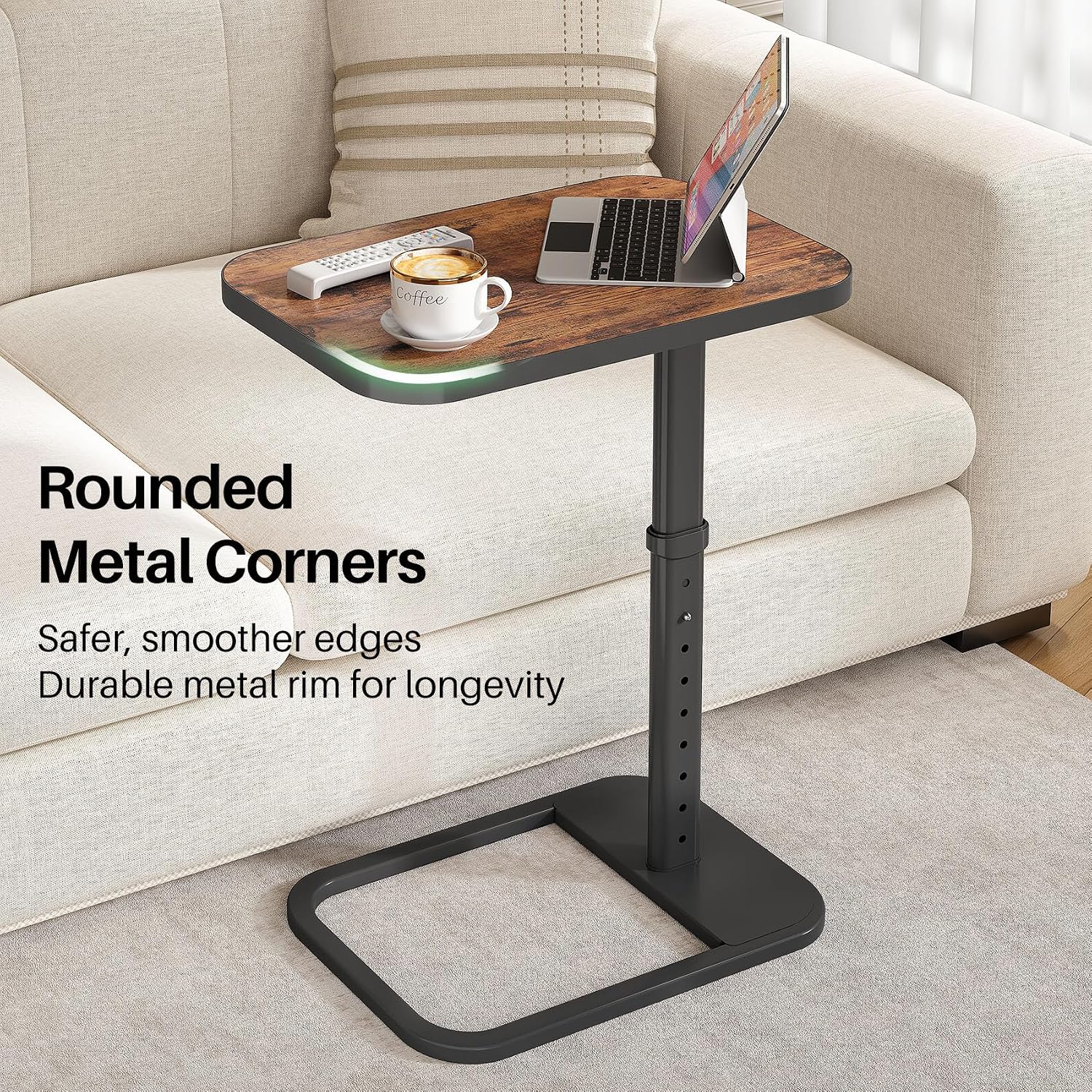 Thumbnail 5 de Kitstorack Upgraded TV Tray Table 19-30 in